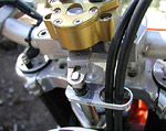 Clean Speed Cable Guide for Scotts Overbar Steering Damper